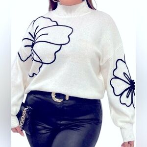 NWOT FLOWER BOMB SWEATER